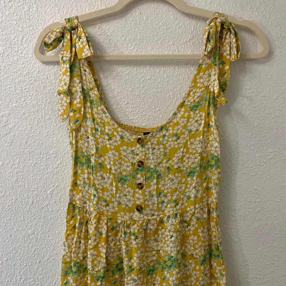 Yellow Floral Dress